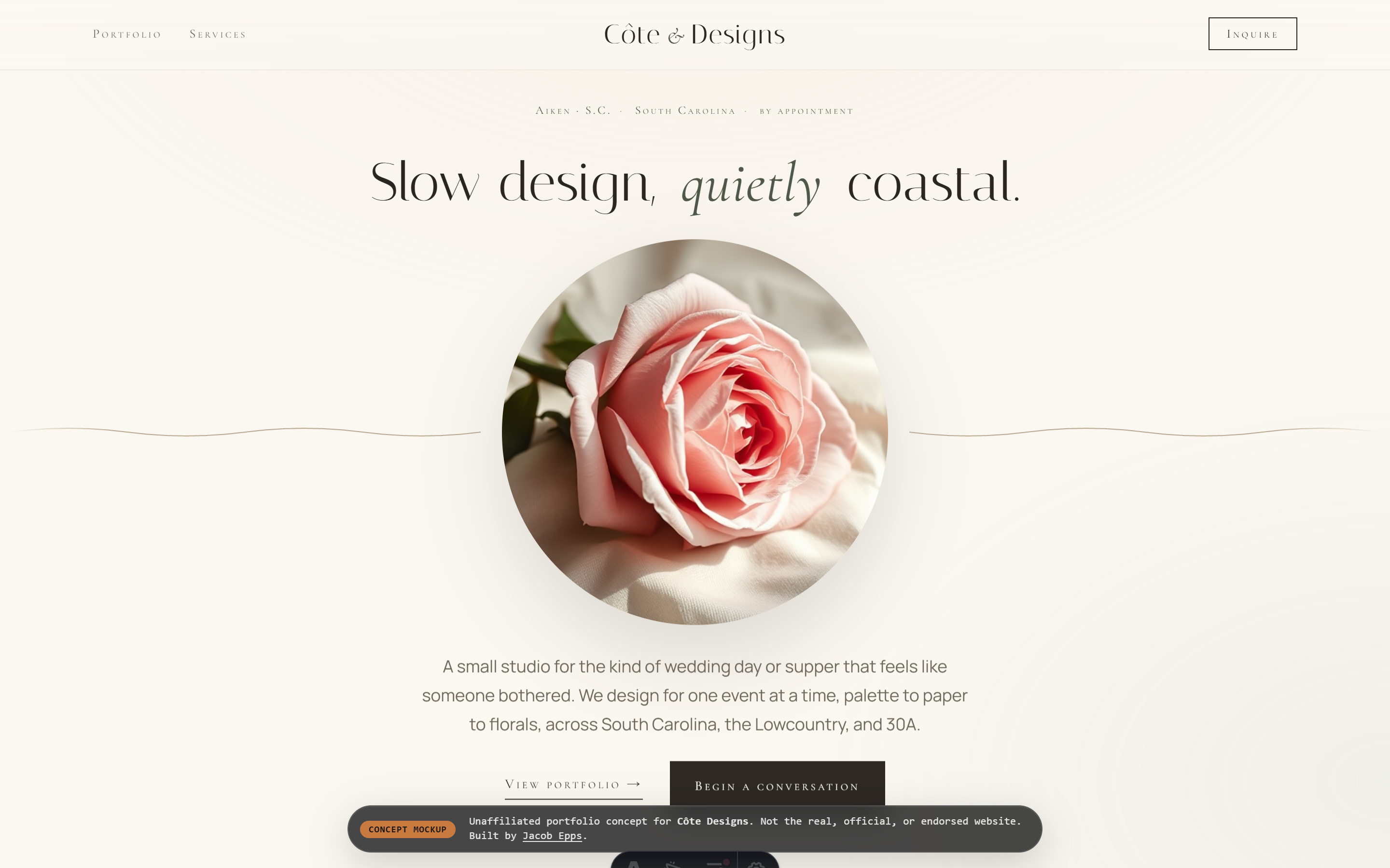 Côte Designs, concept redesign